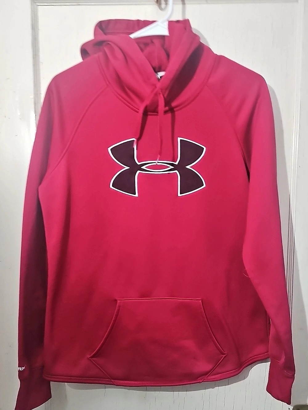 Under Armour Rival Fleece Big Logo Hoodie Pink Sz M
